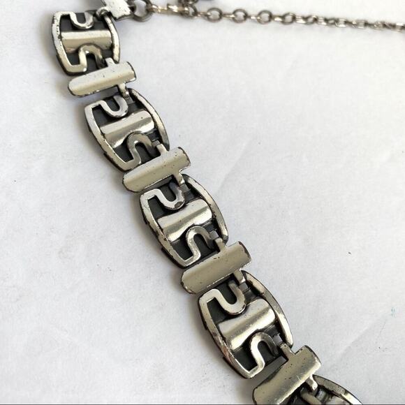 Vintage Mid Century Modernist Necklace & Earrings - Picture 3 of 13